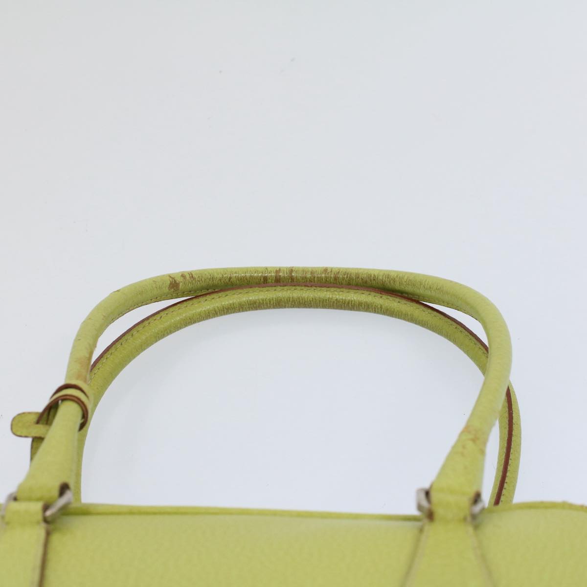 PRADA Shoulder Bag Leather Green Auth ar10837B