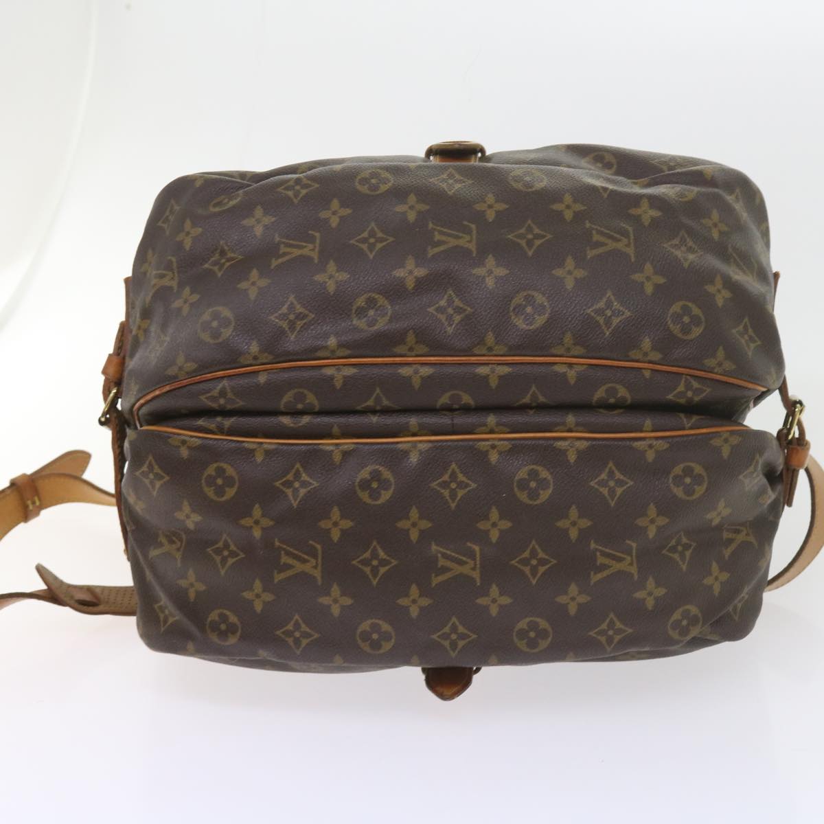 LOUIS VUITTON Monogram Saumur 35 Shoulder Bag M42254 LV Auth ar10846B