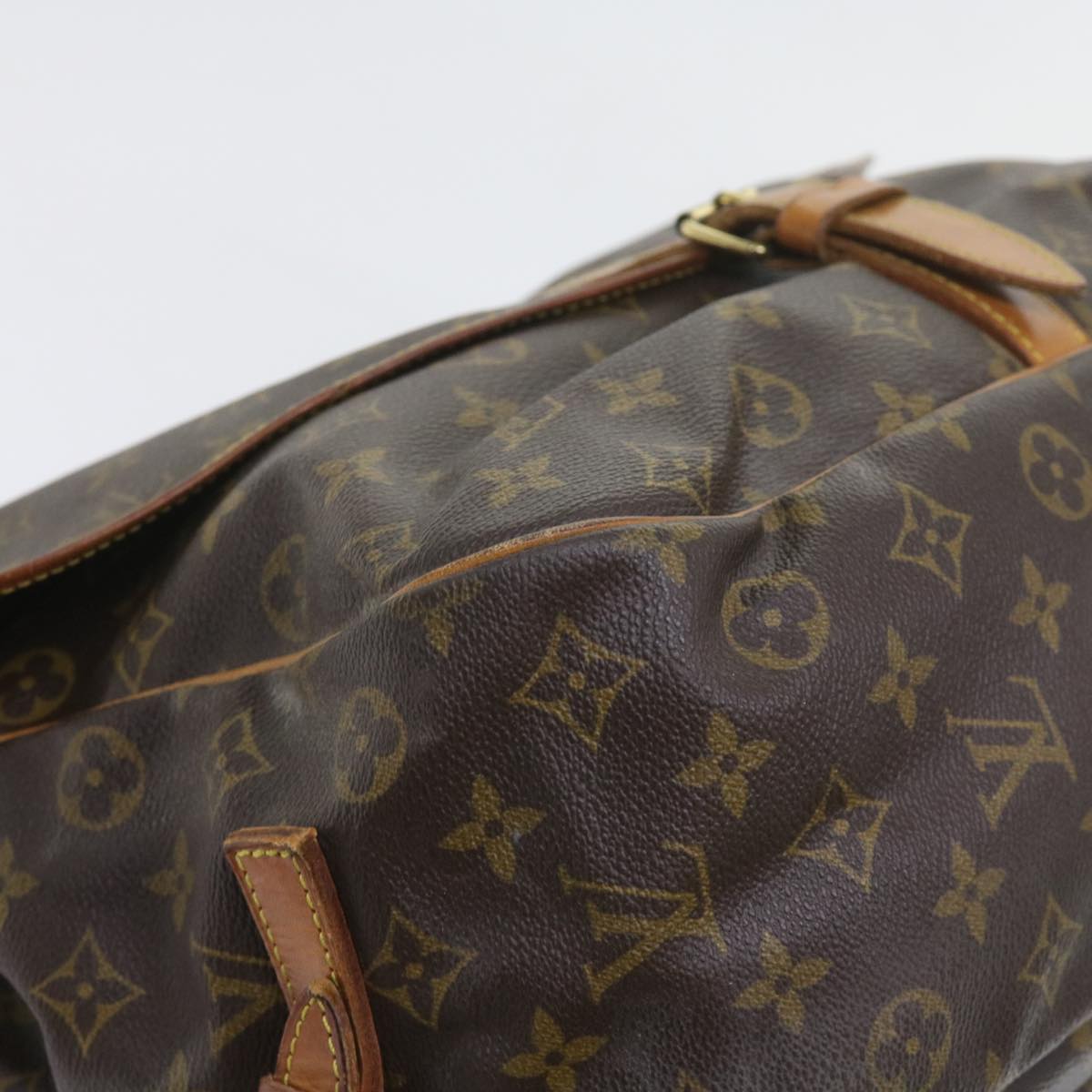 LOUIS VUITTON Monogram Saumur 35 Shoulder Bag M42254 LV Auth ar10846B