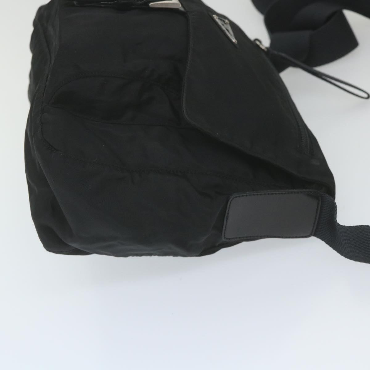 PRADA Shoulder Bag Nylon Black Auth ar10863