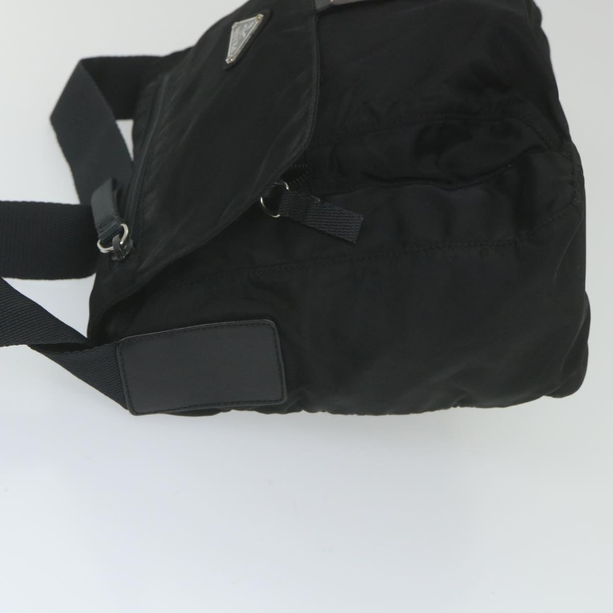 PRADA Shoulder Bag Nylon Black Auth ar10863