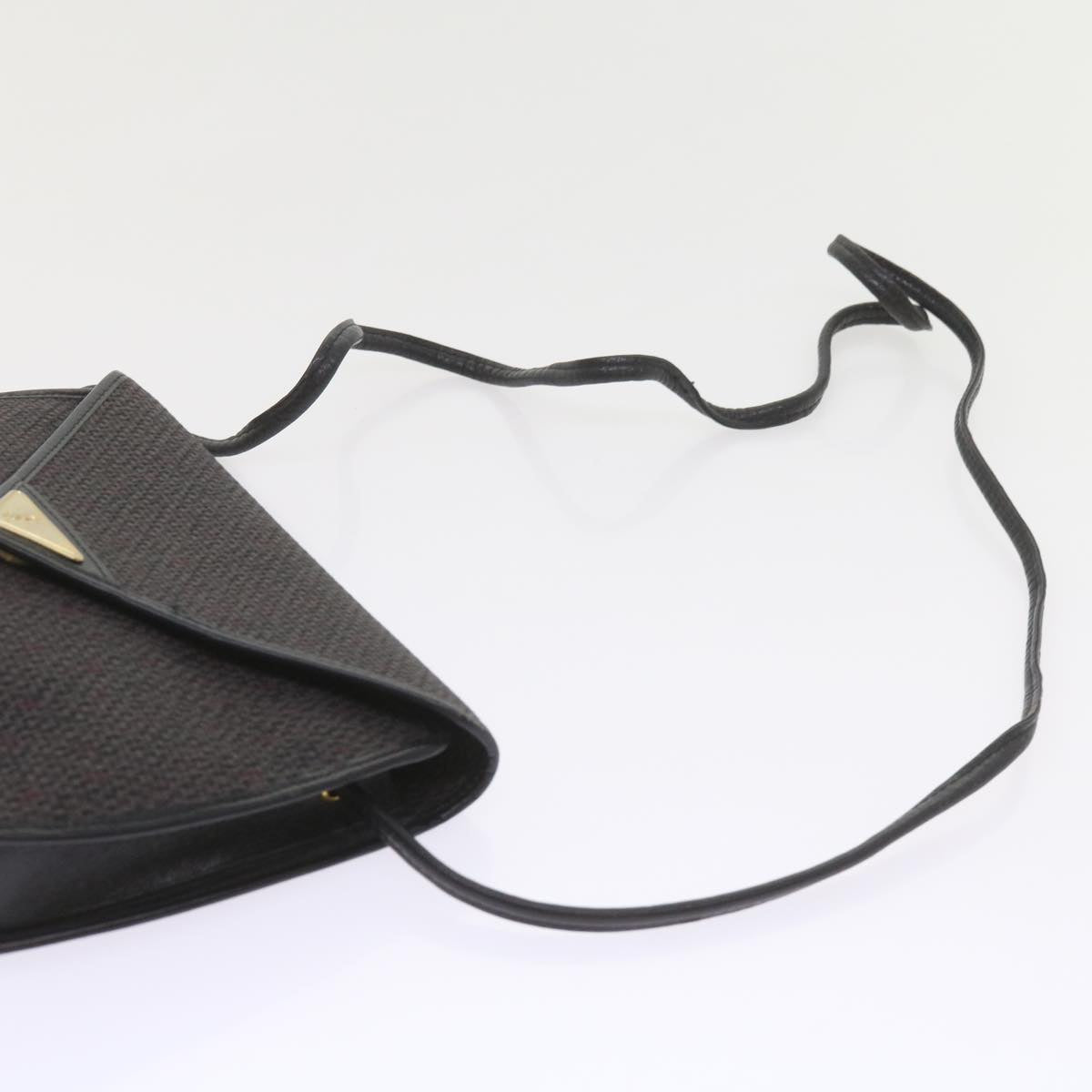 SAINT LAURENT Shoulder Bag PVC Leather Purple Auth ar10871