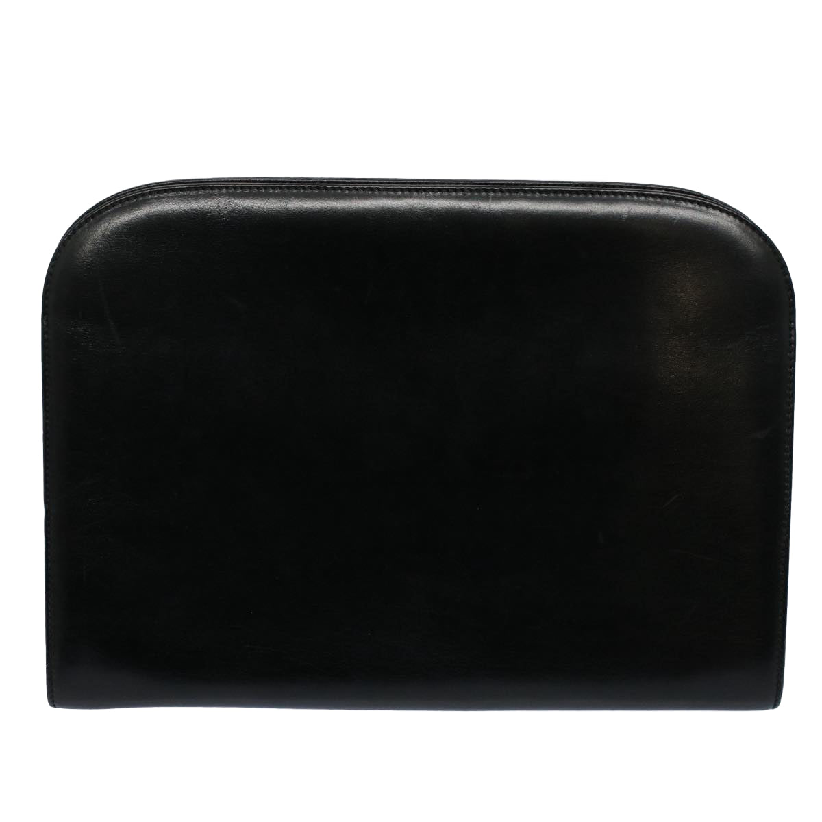 Salvatore Ferragamo Chain Gancini Shoulder Bag Leather Black Auth ar10875 - 0
