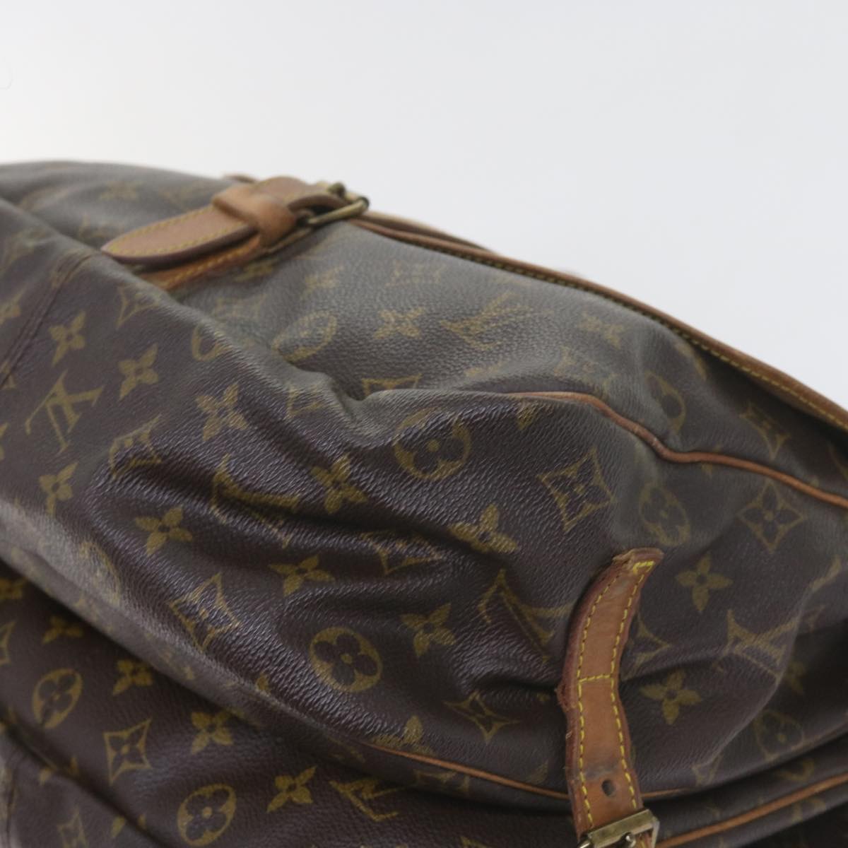 LOUIS VUITTON Monogram Saumur 35 Shoulder Bag M42254 LV Auth ar10889