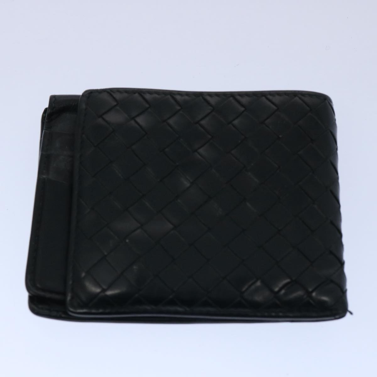 BOTTEGA VENETA INTRECCIATO Wallet Leather 7Set Brown Black blue Auth ar10902