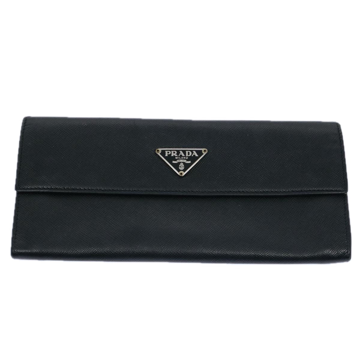 PRADA Wallet Leather 6Set Black Red Auth ar10913 - 0