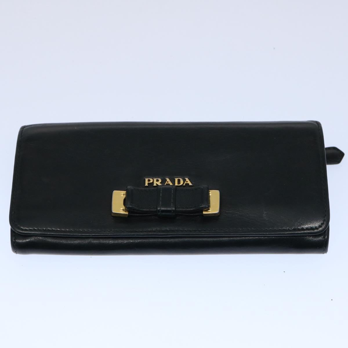 PRADA Wallet Leather 7Set Pink Gray Gold blue Auth ar10914