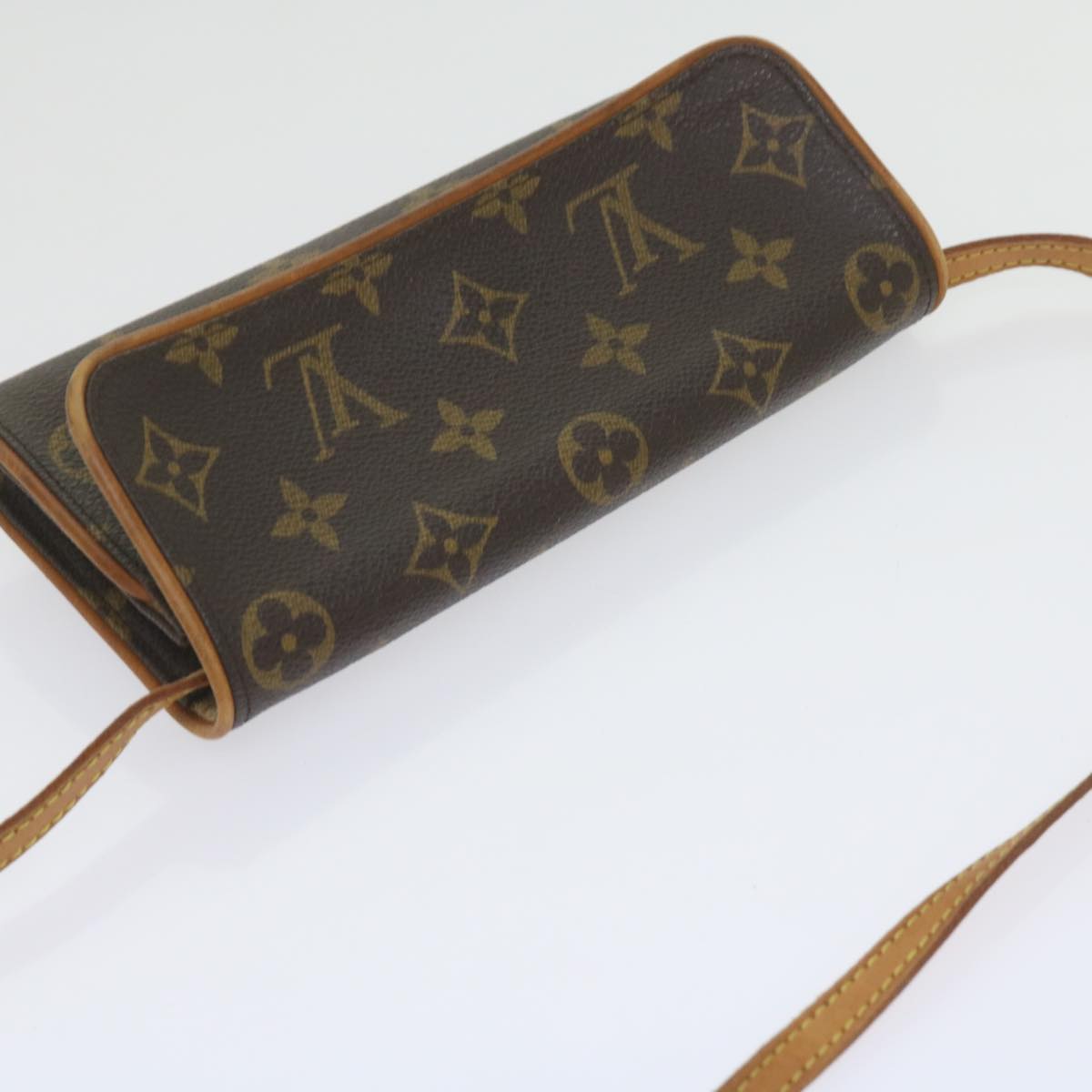 LOUIS VUITTON Monogram Pochette Twin PM Shoulder Bag M51854 LV Auth ar10953B