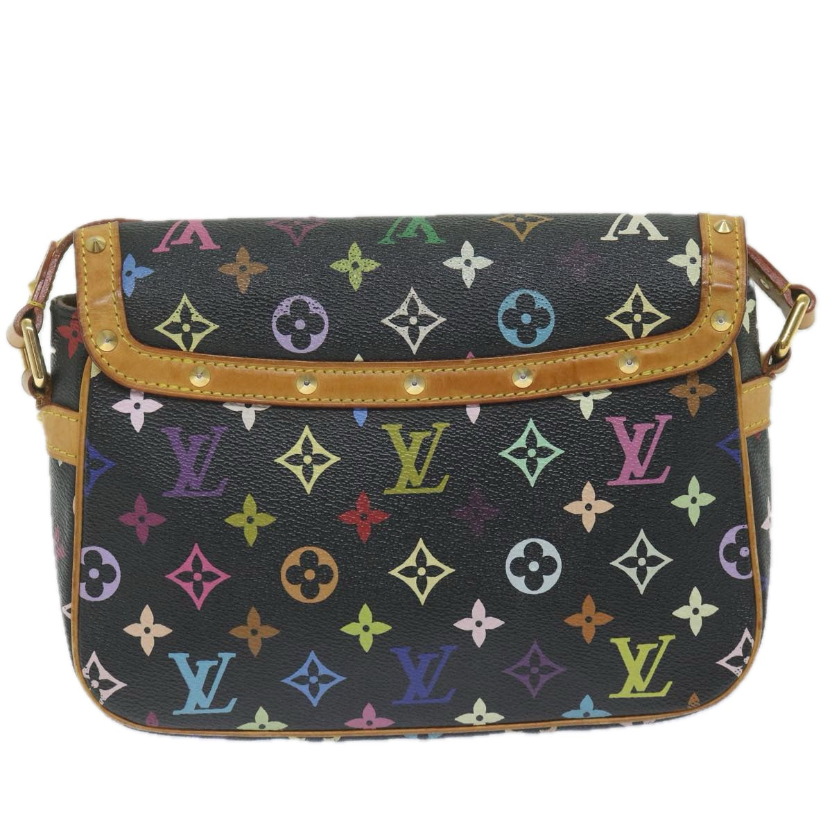 LOUIS VUITTON Monogram Multicolor Sologne Bag Black M92639 LV Auth ar10967B - 0