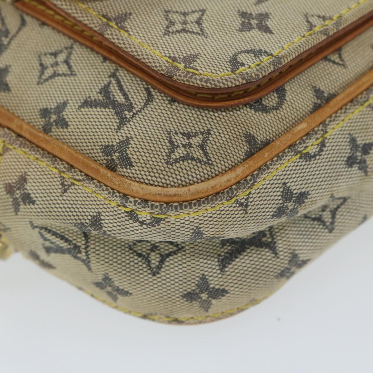 LOUIS VUITTON Monogram Mini Juliet MM Shoulder Bag Blue M92004 LV Auth ar10971B