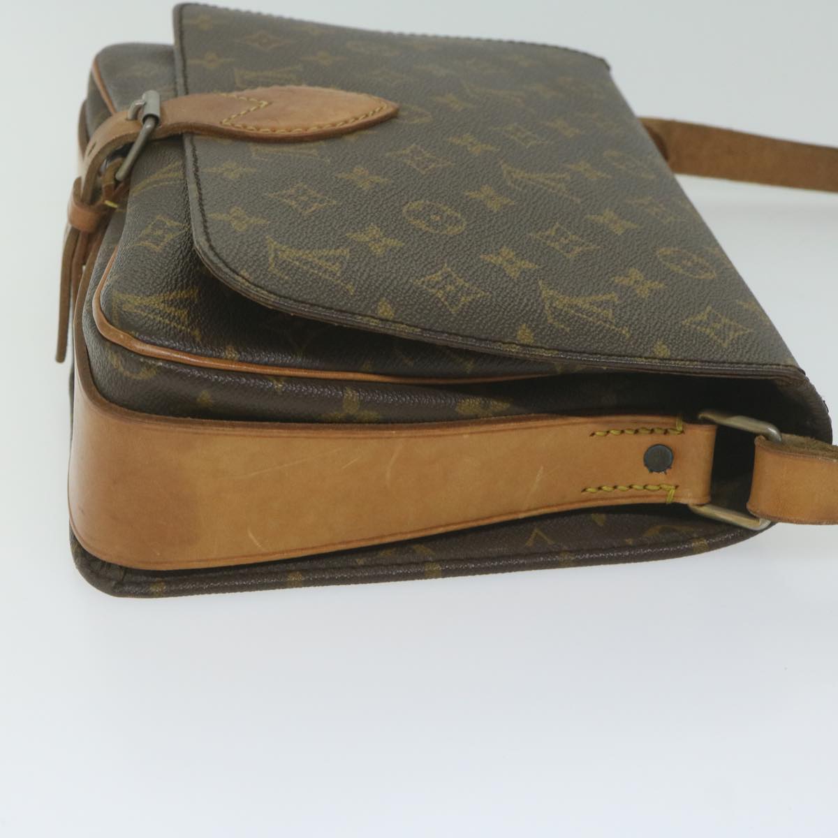 LOUIS VUITTON Monogram Cartouchiere GM Shoulder Bag Vintage M51252 Auth ar10976B