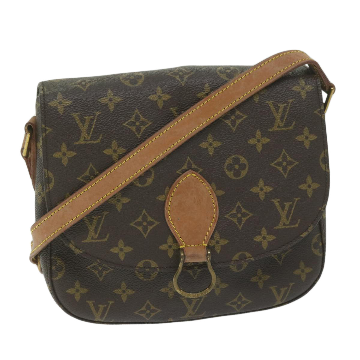 LOUIS VUITTON Monogram Saint Cloud GM Shoulder Bag M51242 LV Auth ar10978B