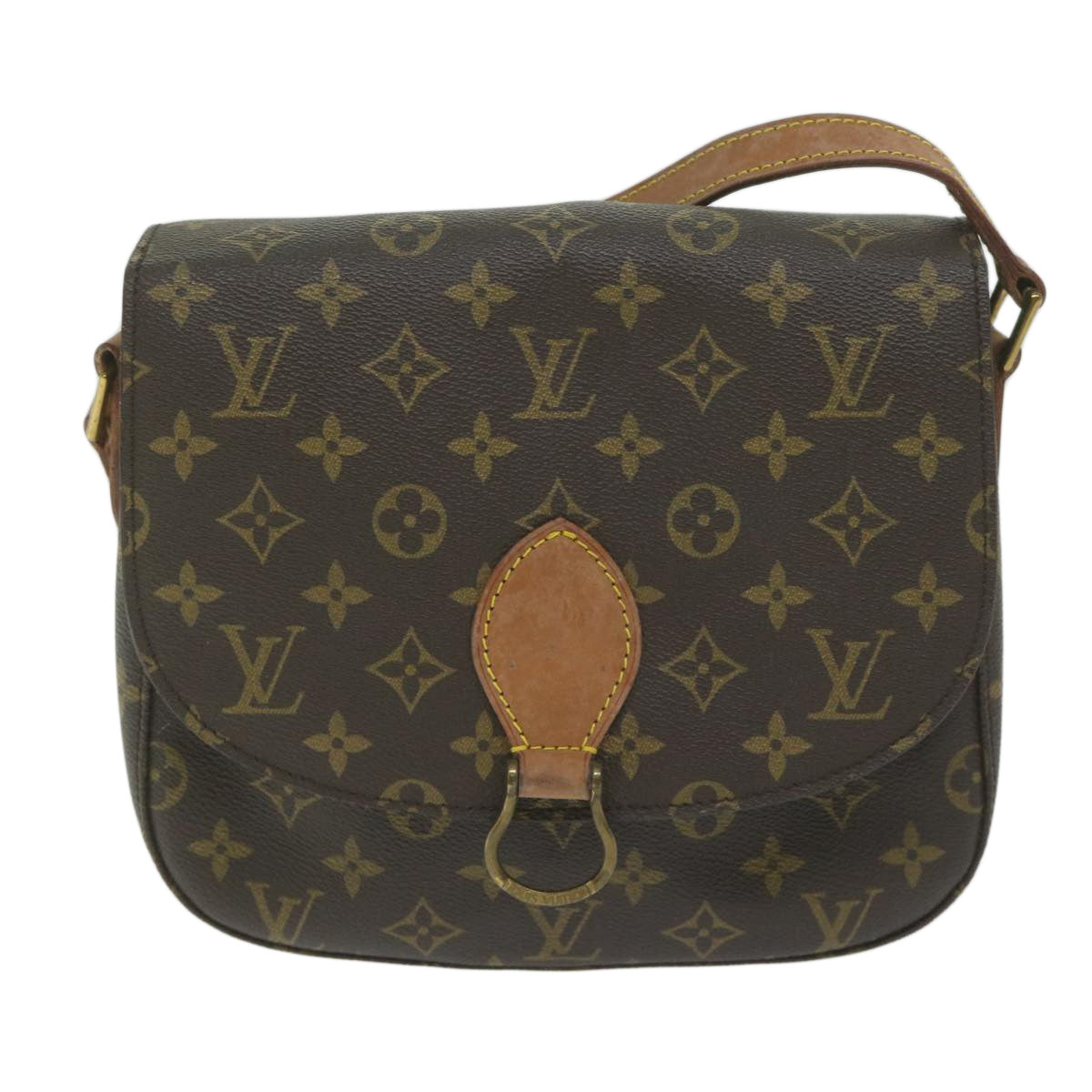 LOUIS VUITTON Monogram Saint Cloud GM Shoulder Bag M51242 LV Auth ar10978B