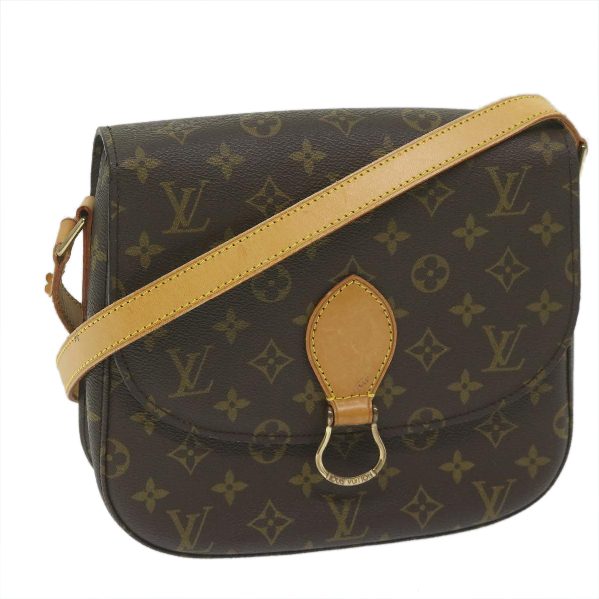 LOUIS VUITTON Monogram Saint Cloud GM Shoulder Bag M51242 LV Auth ar10979B