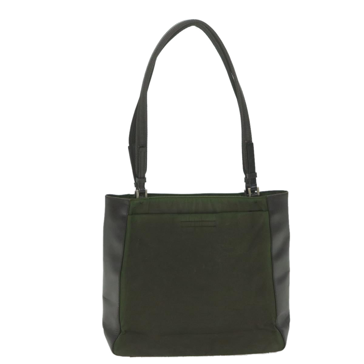 PRADA Shoulder Bag Nylon Khaki Auth ar10988B - 0