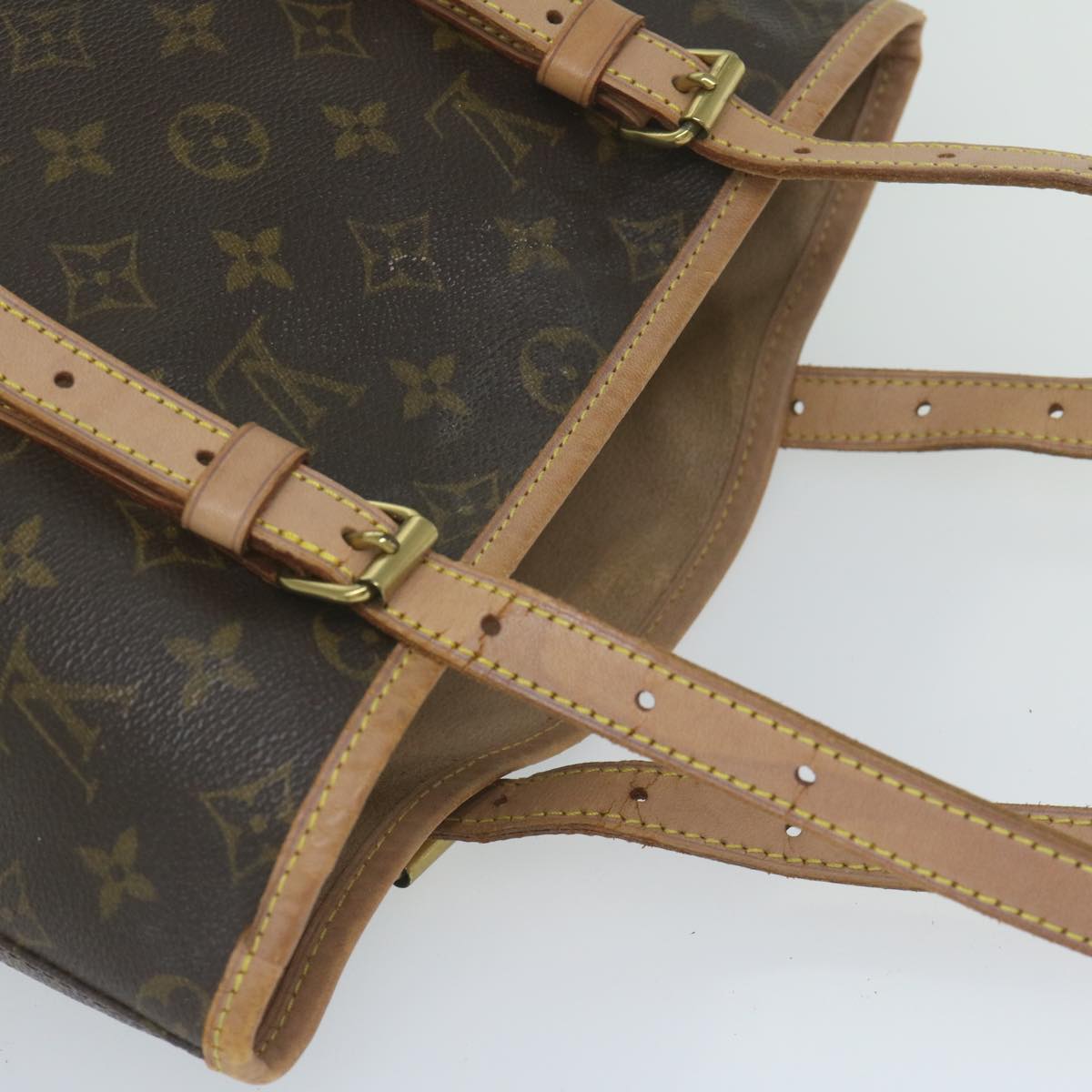 LOUIS VUITTON Monogram Bucket GM Shoulder Bag M42236 LV Auth ar10990B