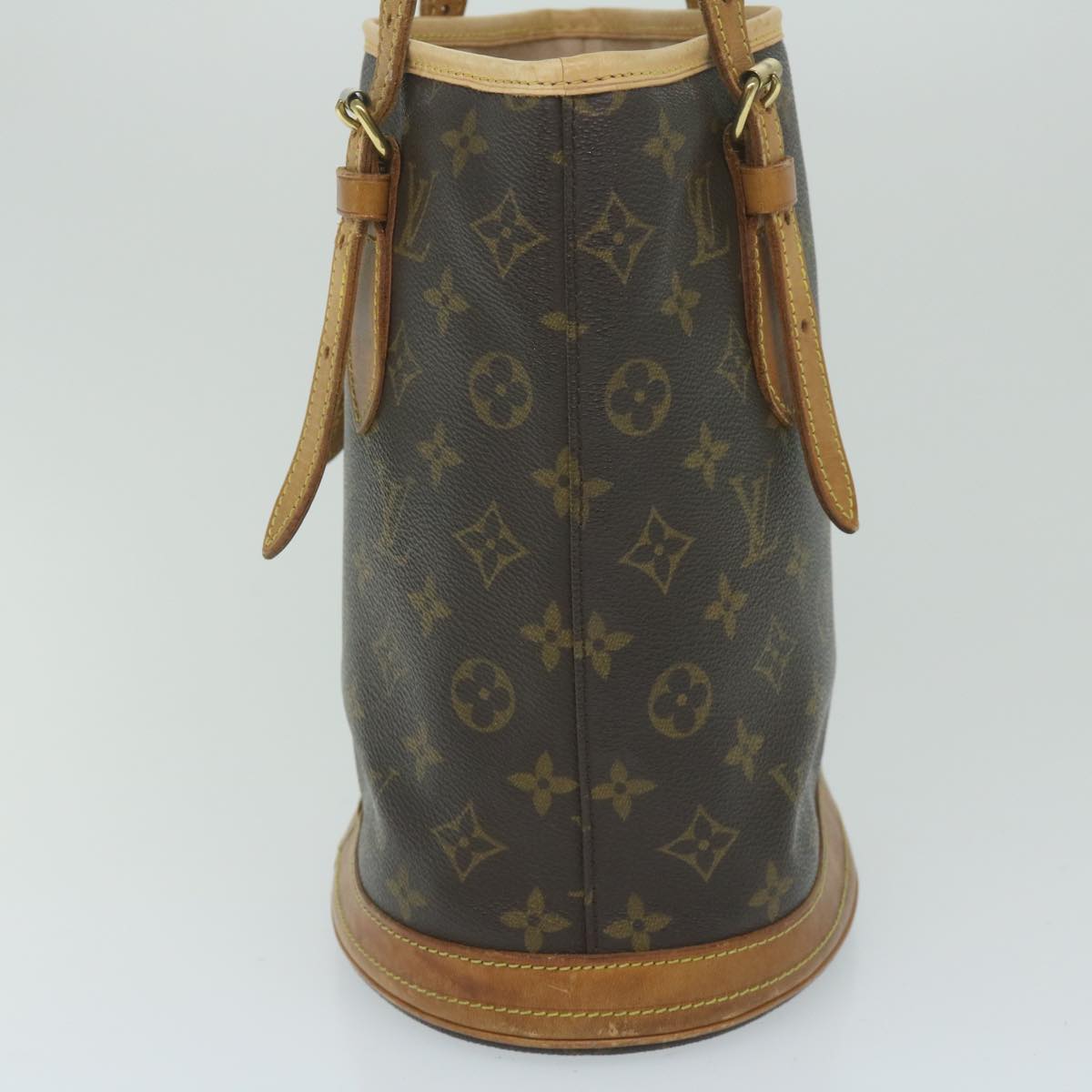 LOUIS VUITTON Monogram Bucket PM Shoulder Bag M42238 LV Auth ar11014