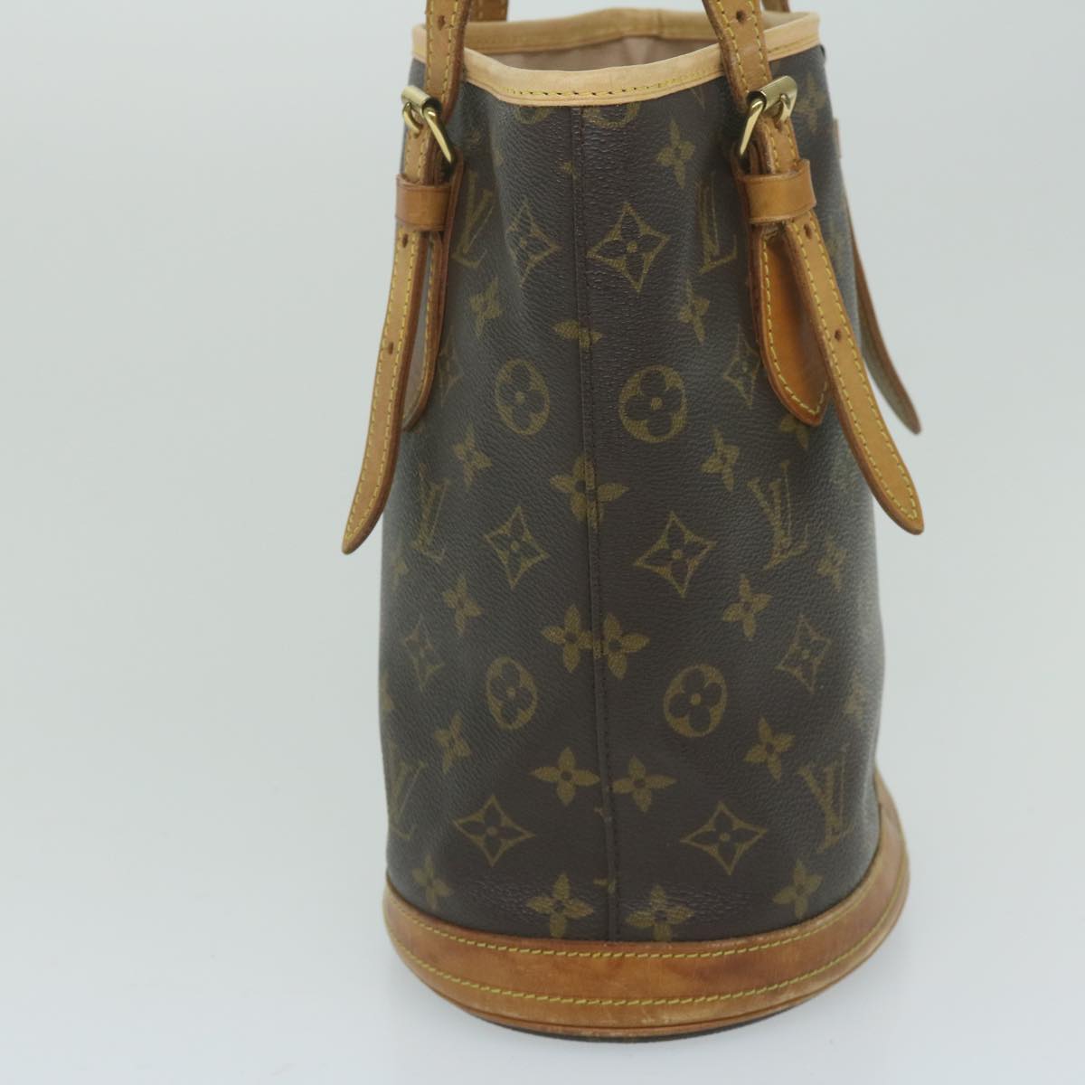 LOUIS VUITTON Monogram Bucket PM Shoulder Bag M42238 LV Auth ar11014