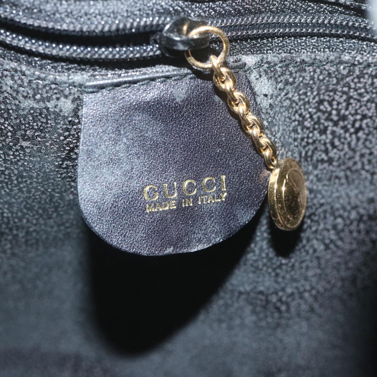 GUCCI GG Canvas Shoulder Bag Black 001 2854 1627 Auth ar11015