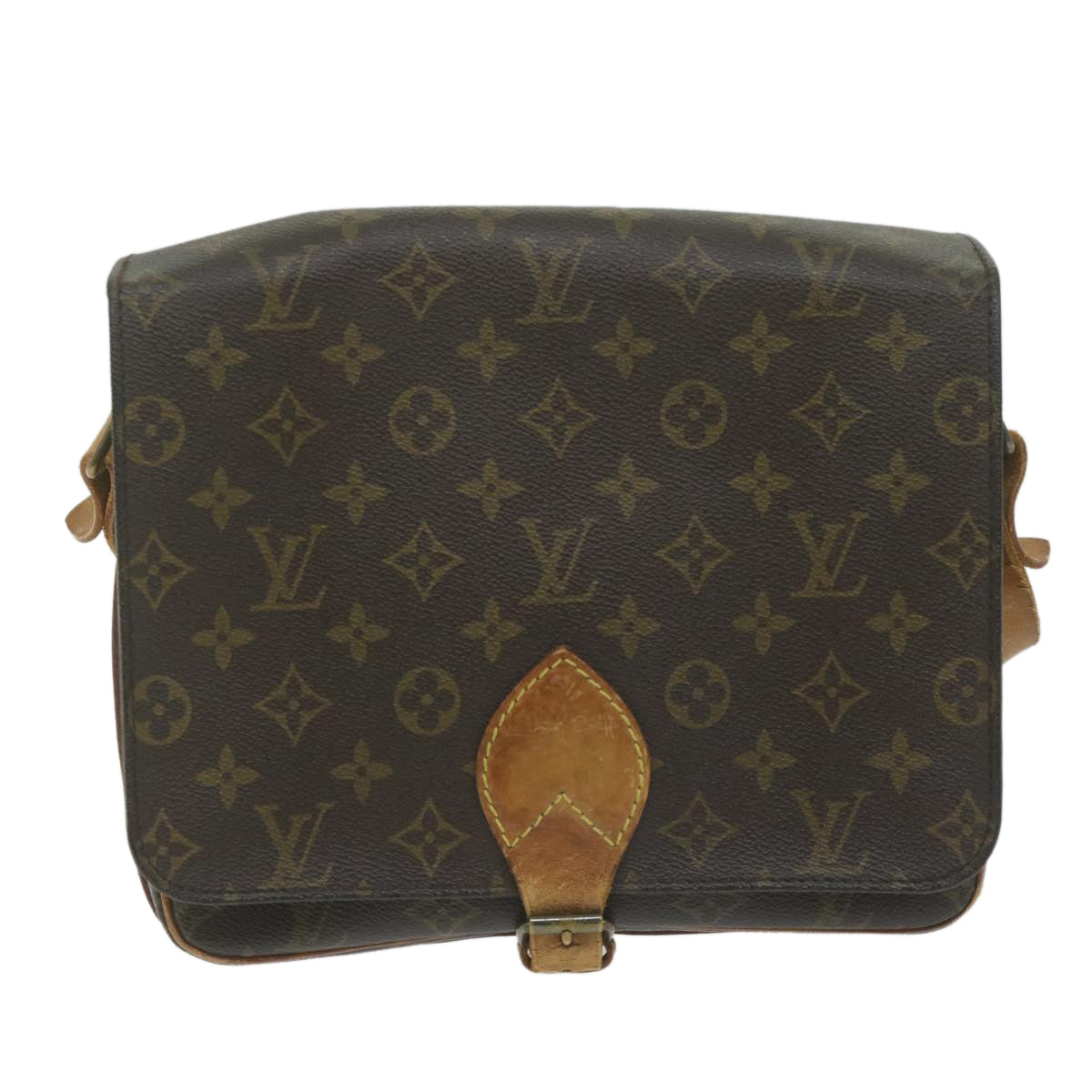 LOUIS VUITTON Monogram Cartouchiere GM Shoulder Bag M51252 LV Auth ar11029