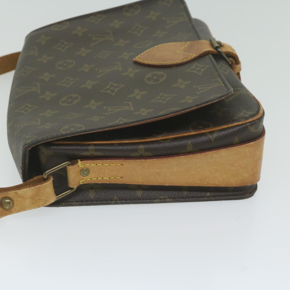 LOUIS VUITTON Monogram Cartouchiere GM Shoulder Bag M51252 LV Auth ar11029