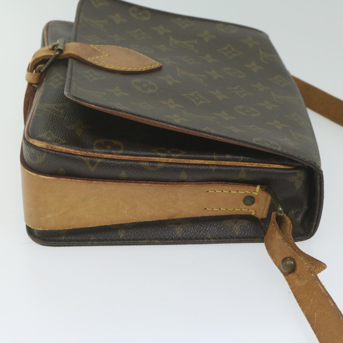 LOUIS VUITTON Monogram Cartouchiere GM Shoulder Bag M51252 LV Auth ar11029