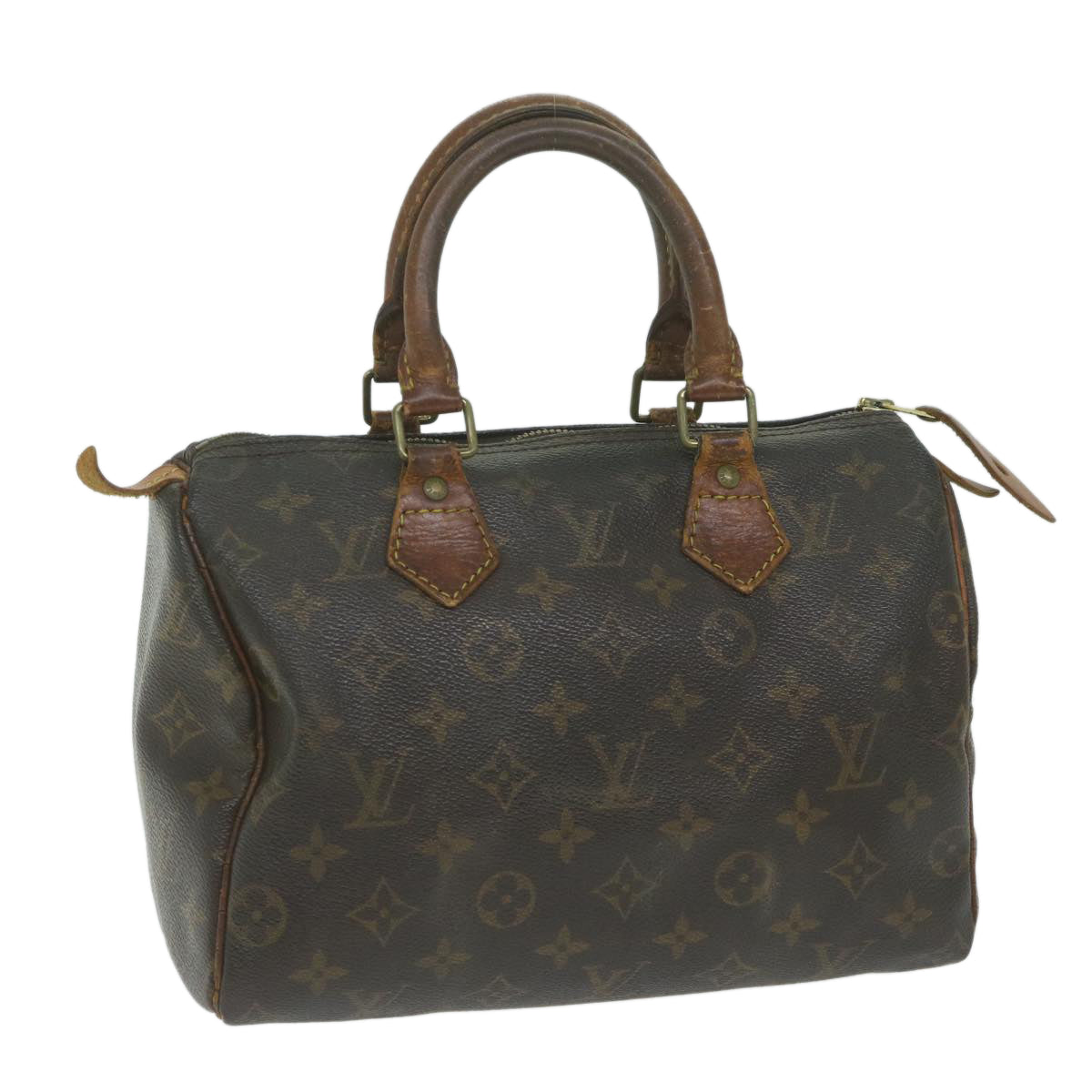 LOUIS VUITTON Monogram Speedy 25 Hand Bag M41528 LV Auth ar11042