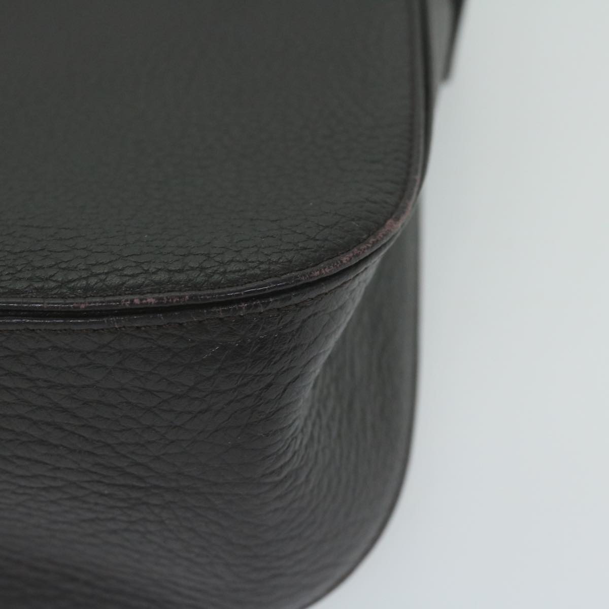 SAINT LAURENT Shoulder Bag Leather Brown Auth ar11048