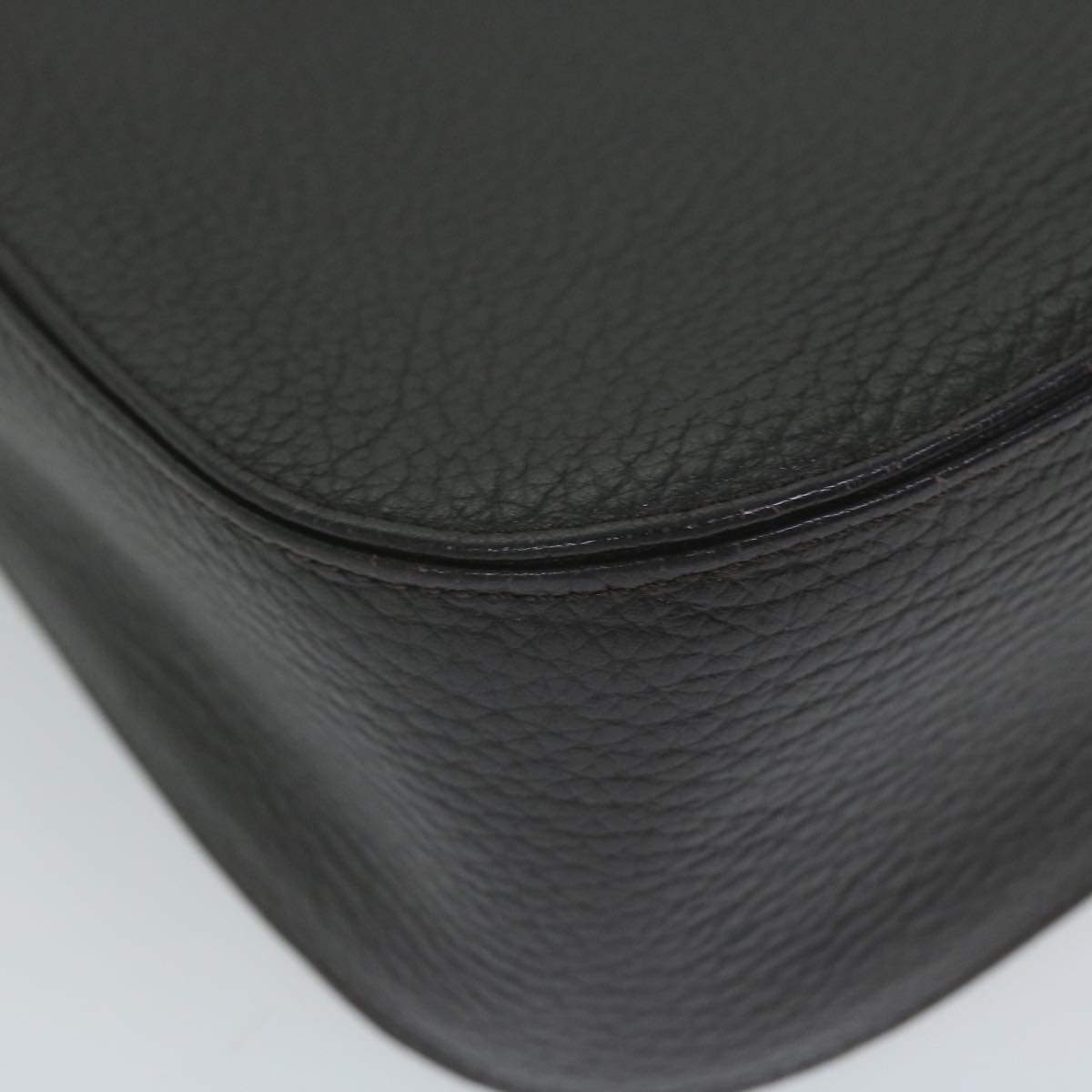SAINT LAURENT Shoulder Bag Leather Brown Auth ar11048