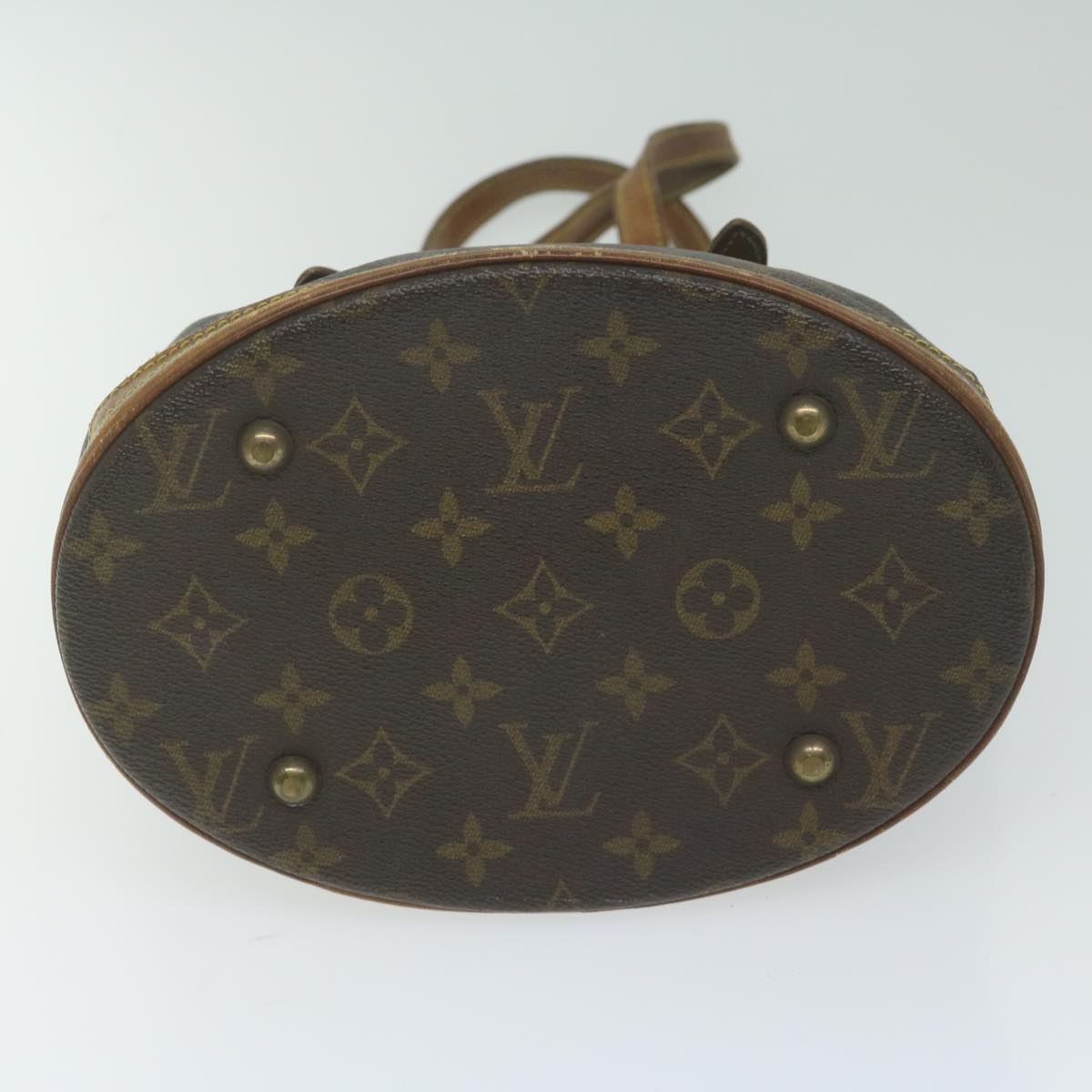 LOUIS VUITTON Monogram Bucket PM Shoulder Bag M42238 LV Auth ar11073