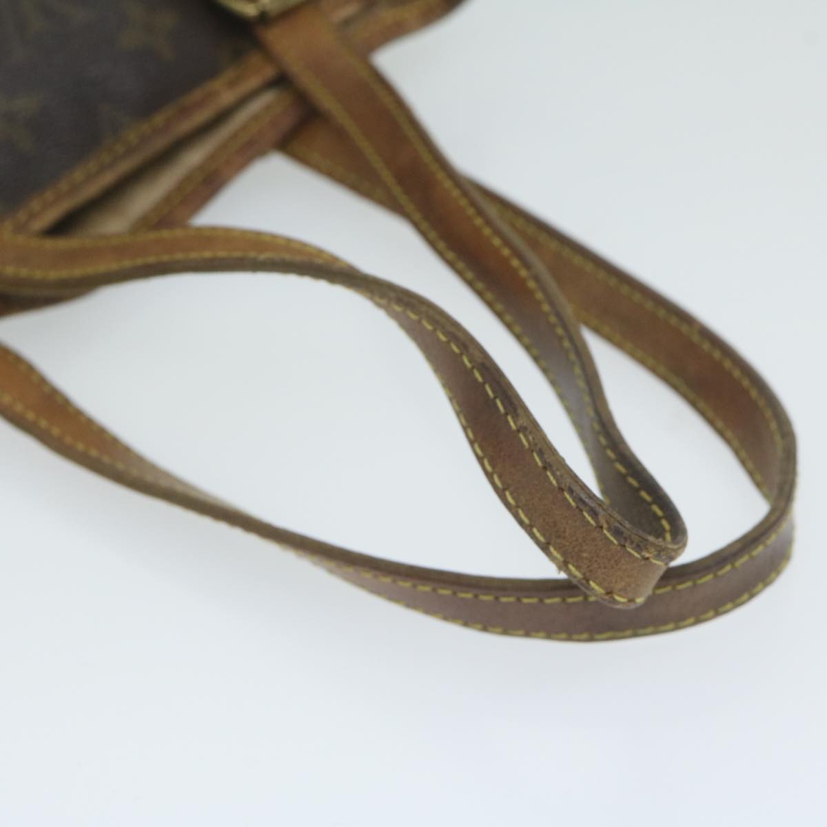 LOUIS VUITTON Monogram Bucket PM Shoulder Bag M42238 LV Auth ar11073