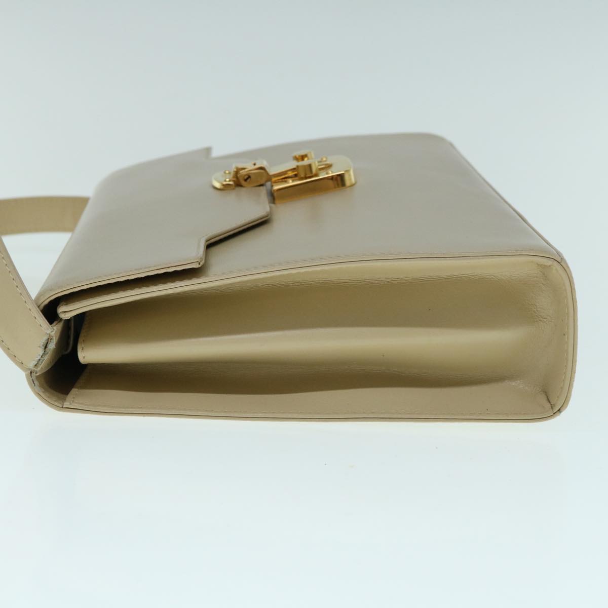 GUCCI Shoulder Bag Leather Beige 004.33.0450 Auth ar11076