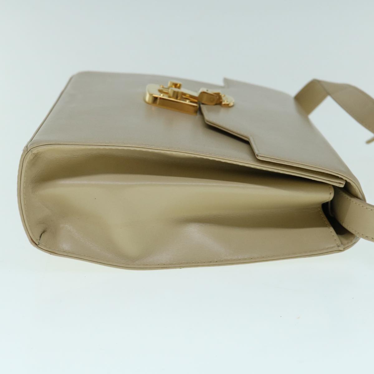 GUCCI Shoulder Bag Leather Beige 004.33.0450 Auth ar11076