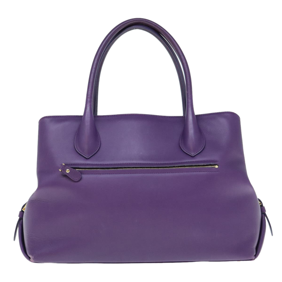 Salvatore Ferragamo Tote Bag Leather Purple Auth ar11137 - 0