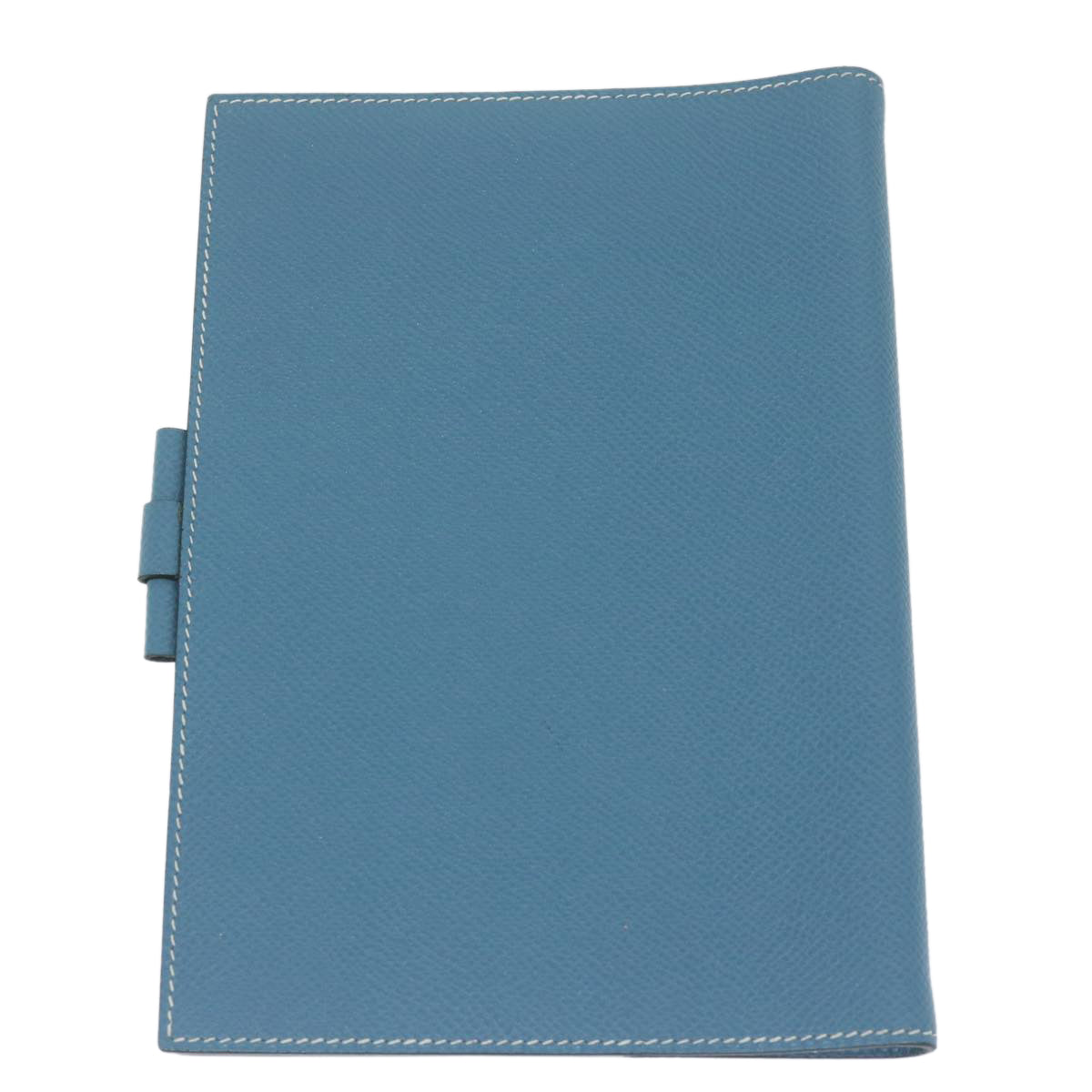 HERMES agenda Day Planner Cover Leather Blue Auth ar11141 - 0