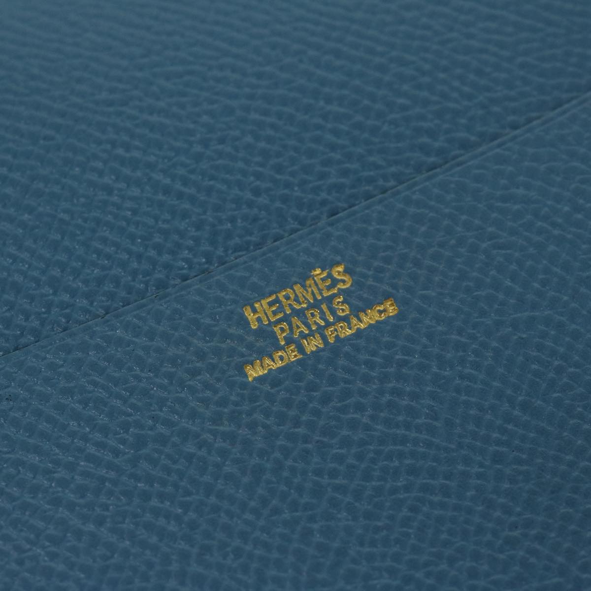 HERMES agenda Day Planner Cover Leather Blue Auth ar11141