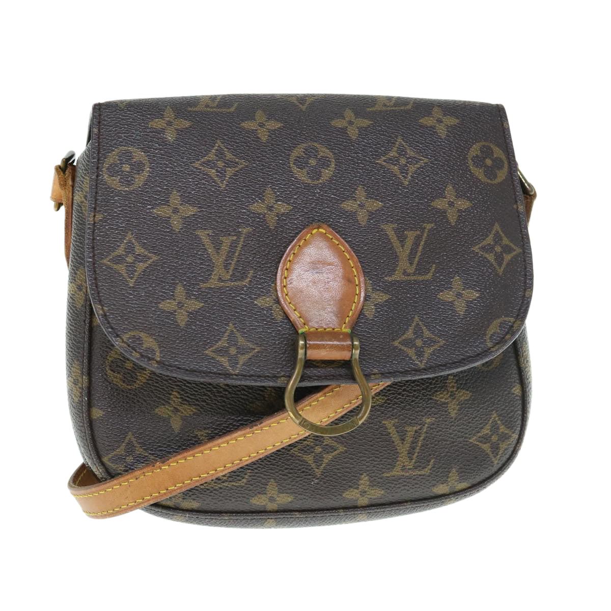 LOUIS VUITTON Monogram Saint Cloud MM Shoulder Bag M51243 LV Auth ar11145B