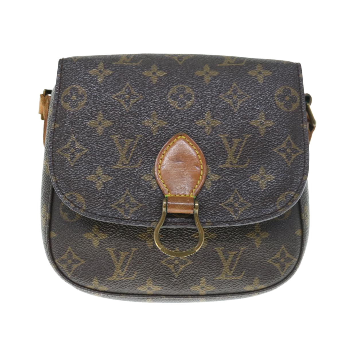 LOUIS VUITTON Monogram Saint Cloud MM Shoulder Bag M51243 LV Auth ar11145B