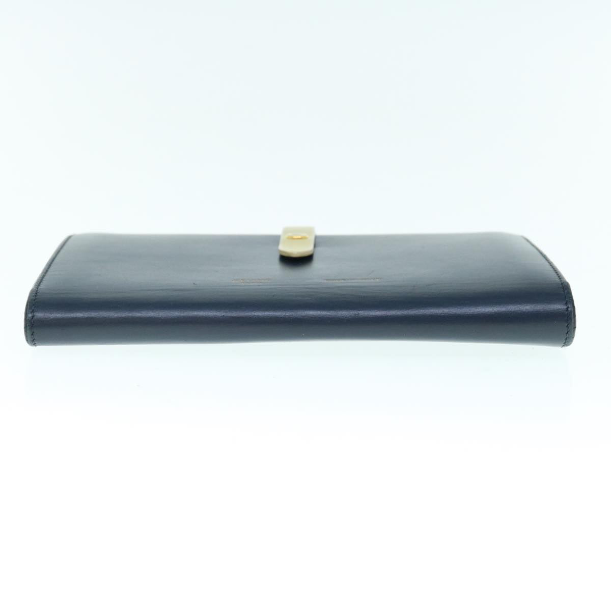 CELINE Multi Function Wallet Leather Navy Auth ar11160B