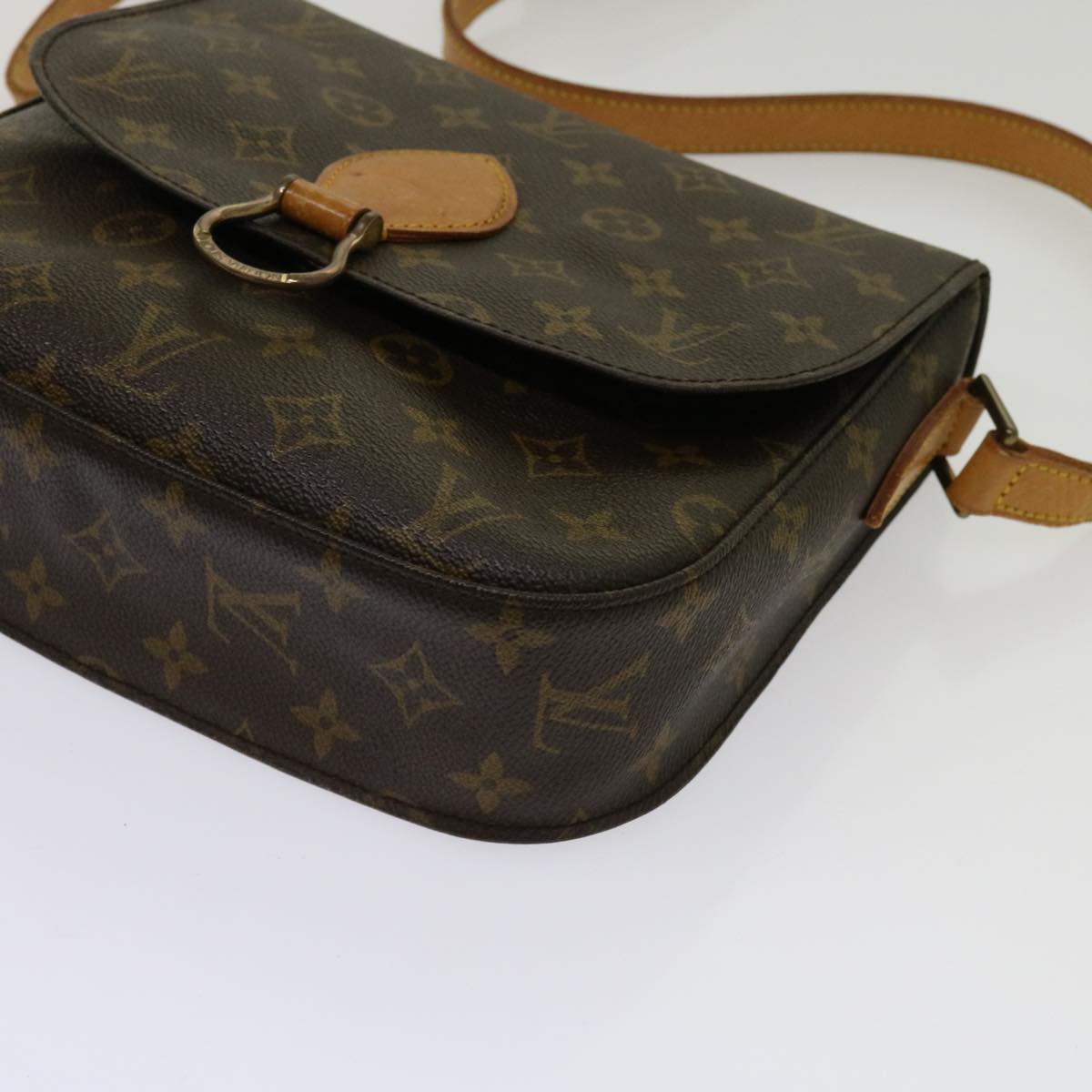 LOUIS VUITTON Monogram Saint Cloud GM Shoulder Bag M51242 LV Auth ar11161B