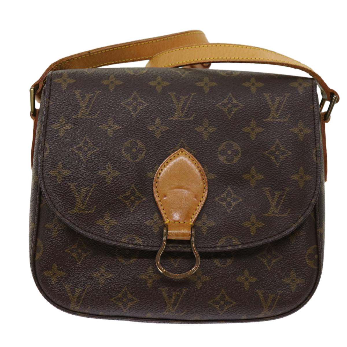 LOUIS VUITTON Monogram Saint Cloud GM Shoulder Bag M51242 LV Auth ar11161B