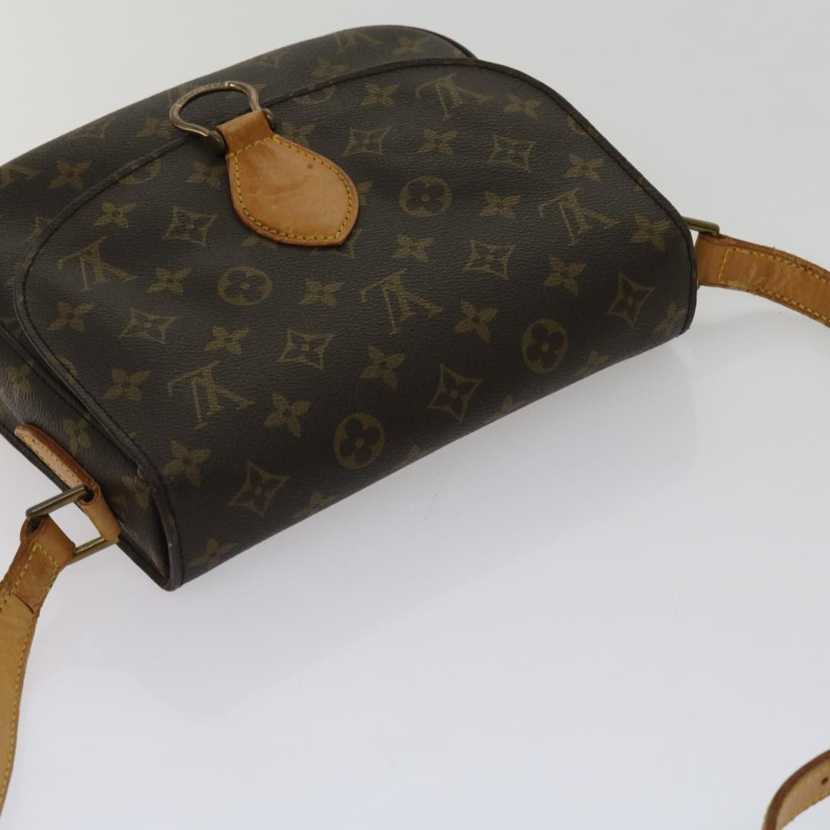 LOUIS VUITTON Monogram Saint Cloud GM Shoulder Bag M51242 LV Auth ar11161B