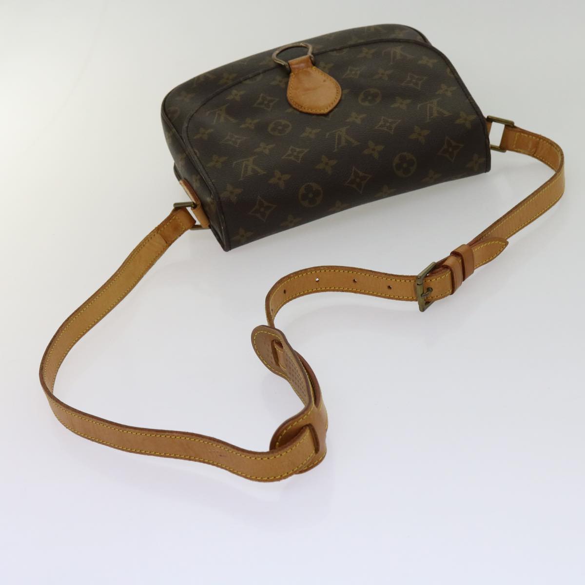 LOUIS VUITTON Monogram Saint Cloud GM Shoulder Bag M51242 LV Auth ar11161B