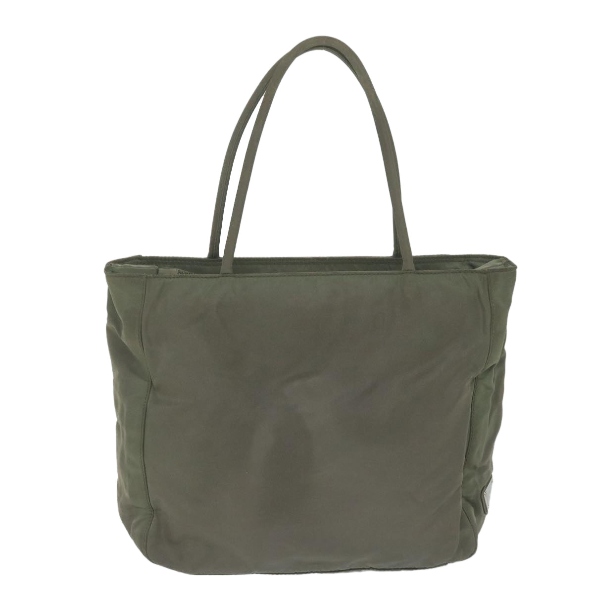 PRADA Tote Bag Nylon Gray Auth ar11176B - 0