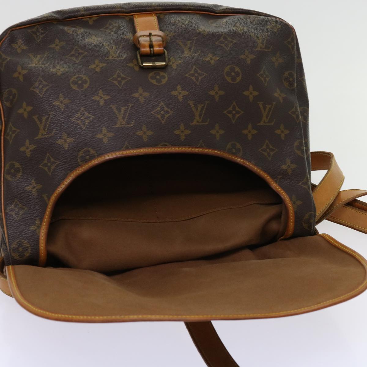 LOUIS VUITTON Monogram Saumur 35 Shoulder Bag M42254 LV Auth ar11178B