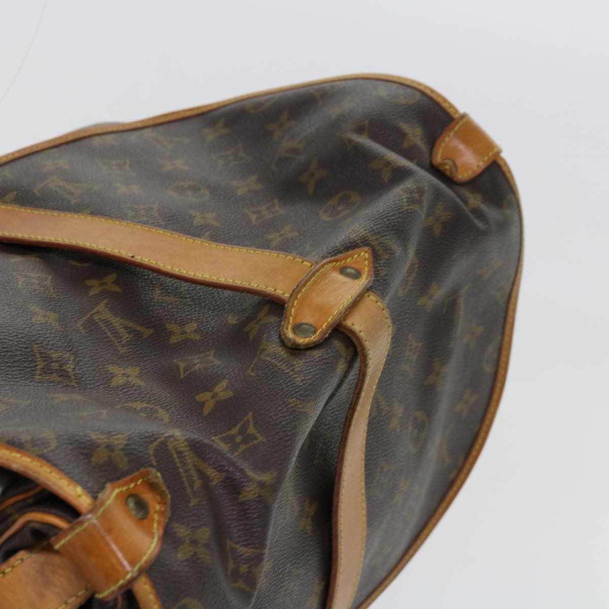 LOUIS VUITTON Monogram Saumur 35 Shoulder Bag M42254 LV Auth ar11178B