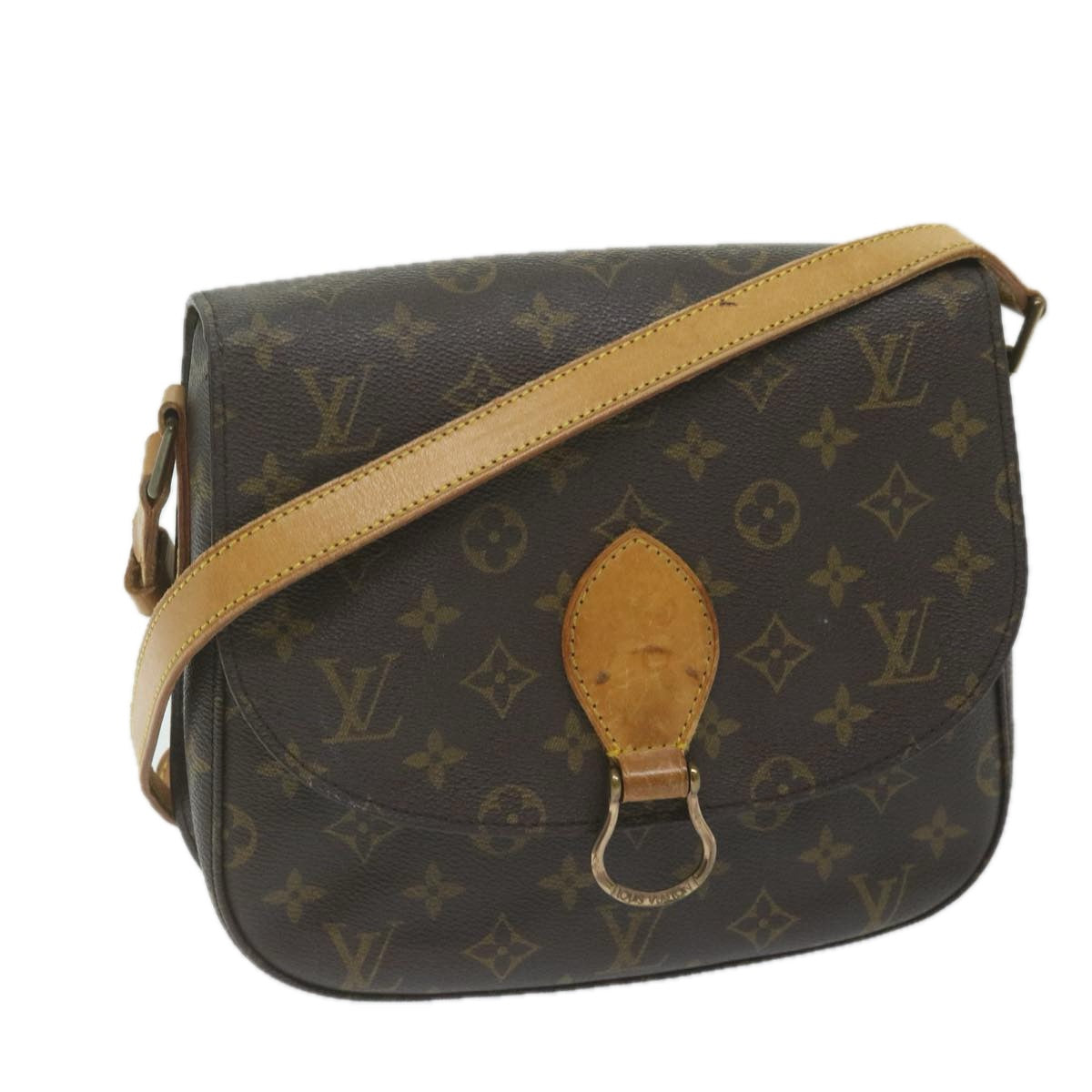 LOUIS VUITTON Monogram Saint Cloud GM Shoulder Bag M51242 LV Auth ar11186B