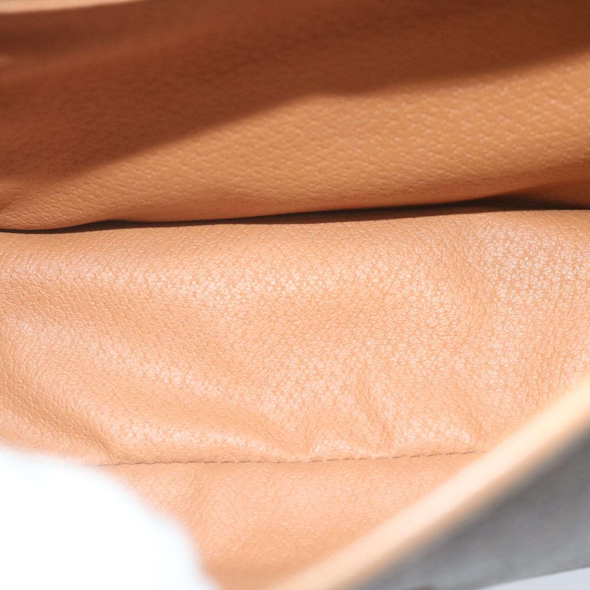 CELINE Macadam Canvas Shoulder Bag PVC Leather Brown Auth ar11188B