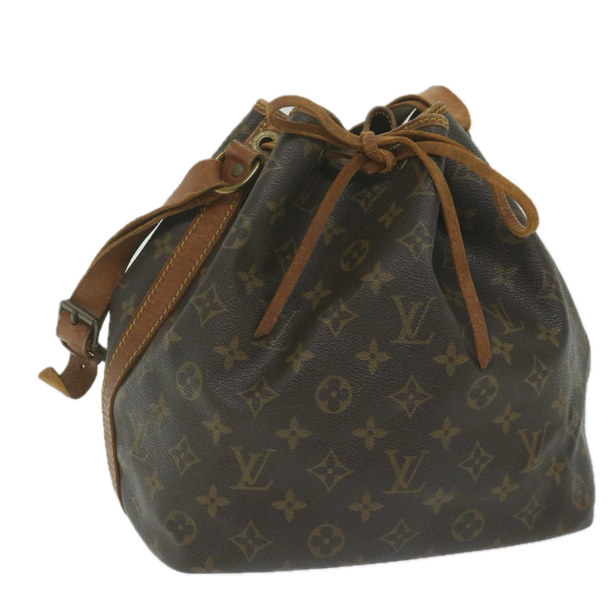 LOUIS VUITTON Monogram Petit Noe Shoulder Bag M42226 LV Auth ar11189B