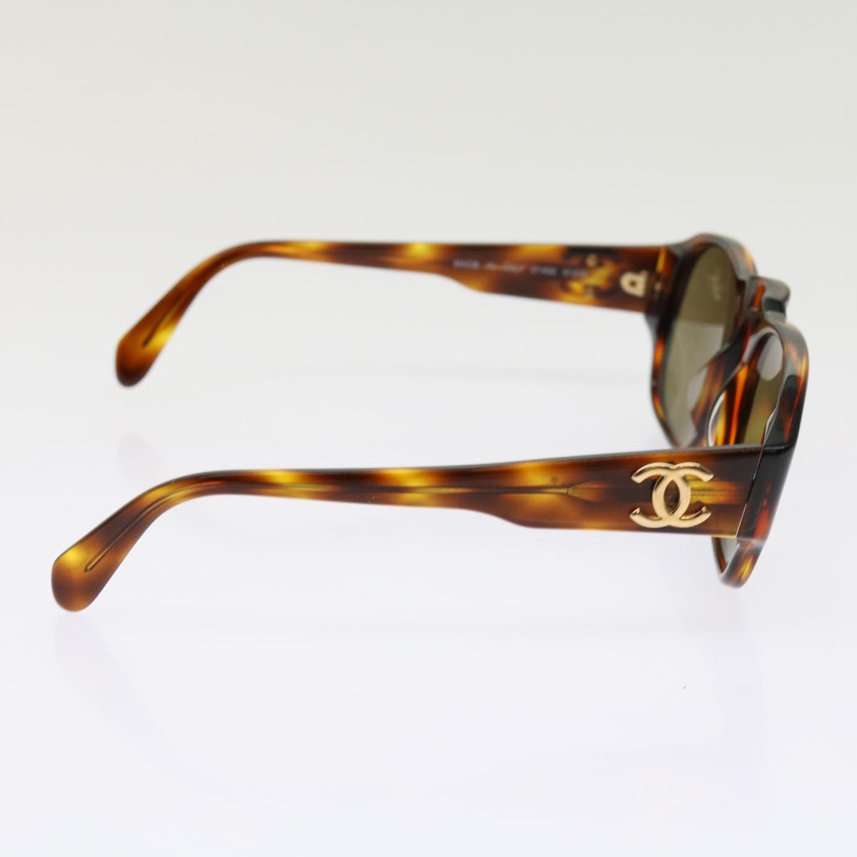 CHANEL Sunglasses Brown CC Auth ar11202B